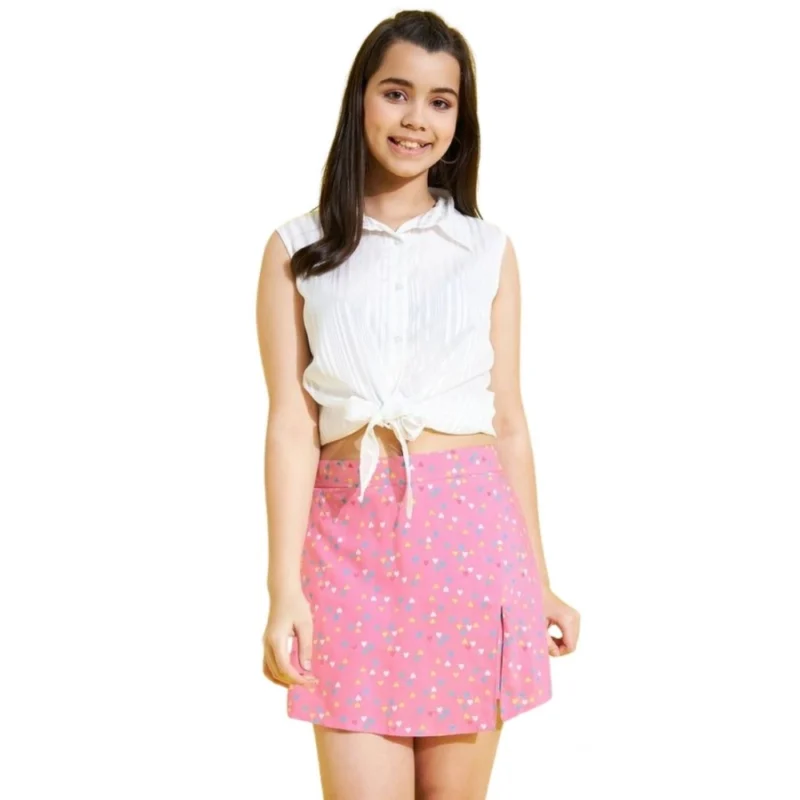 PID-65995-Girl-s-Sleeveless-Printed-Skorts-Set-White-Pink-1-1000x1000-1.webp Generic Girl's Polyester Lurex Printed Sleeveless Skorts Set (White-Pink)