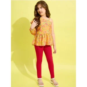 PID-66003-Girl-s-One-Shoulder-Pattern-Floral-Jeggings-Set-Yellow-Red-3-1000x1000-1.webp Generic Girl's Polyester Floral One Shoulder Jeggings Set (Yellow-Red)