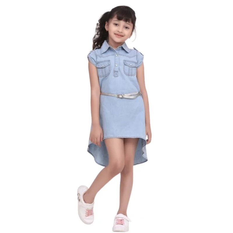 PID-66006-Girl-s-Short-Sleeve-Hi-Lo-Dress-with-Belt-Blue-1-1000x1000-1.webp Generic Girl's Denim Hi Lo Short Sleeve Dress with Belt (Blue)