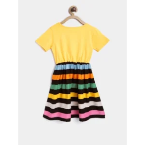 PID-66015-Girl-s-Short-Sleeve-Striped-Stripe-Dress-Multicolor-2-1000x1000-1.webp Generic Girl's Cotton Striped Short Sleeve Dress (Multicolor)