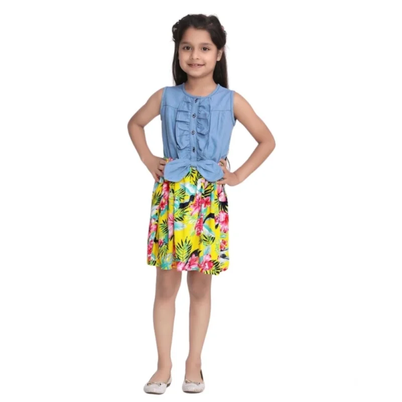 PID-66021-Girl-s-Sleeveless-Floral-Dress-Blue-Yellow-1-1000x1000-1.webp Generic Girl's Denim Floral Sleeveless Dress (Blue-Yellow)
