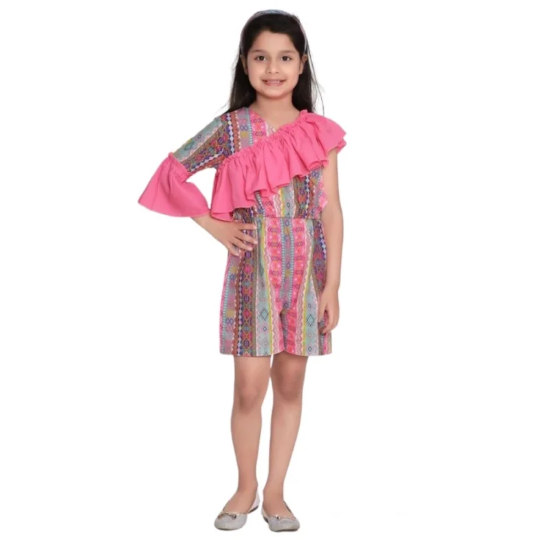PID-66024-Girl-s-3-4th-Sleeves-Printed-Dress-Pink-1-1000x1000-1.webp Generic Girl's Cotton & Polyester Printed 3/4th Sleeves Dress (Pink)