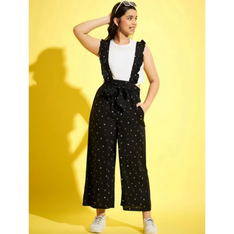 PID-66052-Girl-s-Sleeveless-Printed-Dungaree-Black-Pink-2-1000x1000-1.webp Generic Girl's Cotton Printed Sleeveless Dungaree (Black-White)