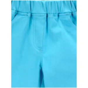 Generic Girl's Denim Solid Elasticated Jeggings cum Jeans (Blue)
