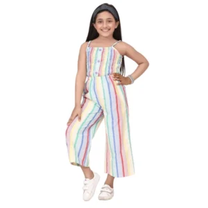 PID-66101-Girl-s-Sleeveless-Striped-Jumpsuit-Multicolor-1-1000x1000-1.webp Generic Girl's Polyester Cotton Blend Striped Sleeveless Jumpsuit (Multicolor)