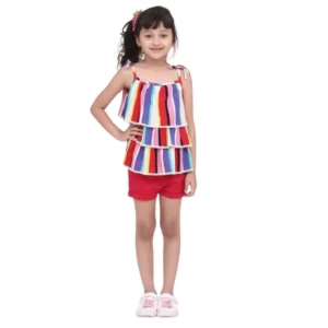 PID-66153-Girl-s-Tie-Ups-Top-with-Shorts-Set-Multicolor-1-1000x1000-1.webp Generic Girl's Polyester Crepe Striped Tie Ups Shorts Set (Multicolor)
