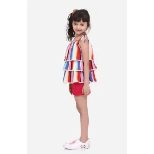 PID-66153-Girl-s-Tie-Ups-Top-with-Shorts-Set-Multicolor-3-1000x1000-1.webp Generic Girl's Polyester Crepe Striped Tie Ups Shorts Set (Multicolor)