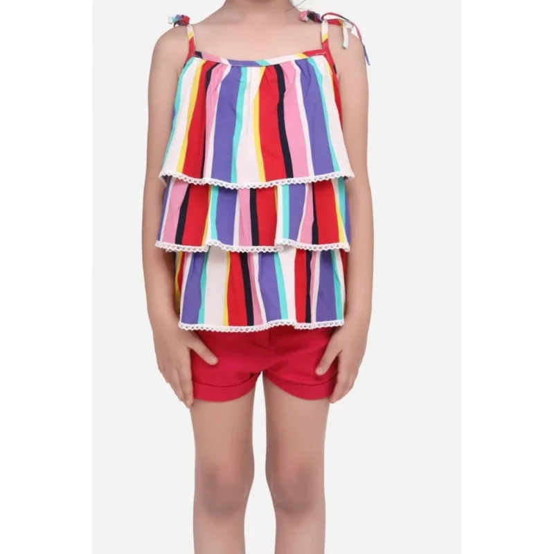 PID-66153-Girl-s-Tie-Ups-Top-with-Shorts-Set-Multicolor-4-1000x1000-1.webp Generic Girl's Polyester Crepe Striped Tie Ups Shorts Set (Multicolor)