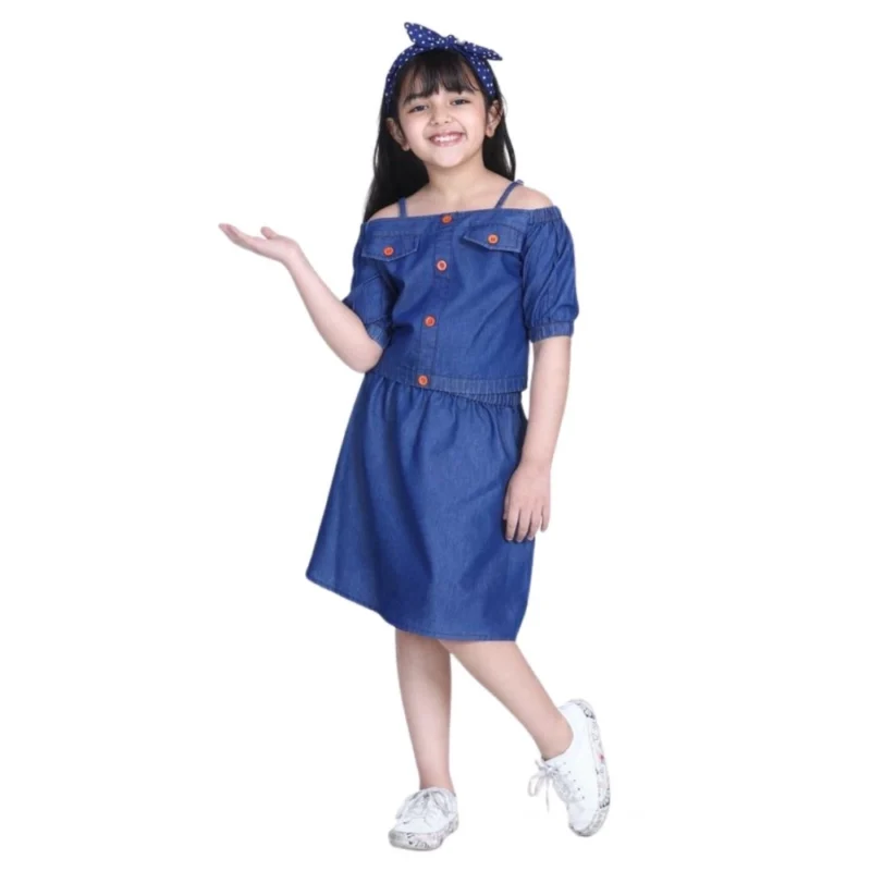 PID-66155-Girl-s-Cold-Shoulder-Top-and-Skirt-Set-Navy-Blue-1-1000x1000-1.webp Generic Girl's Denim Solid Cold Shoulder Top and Skirt Set (Navy Blue)