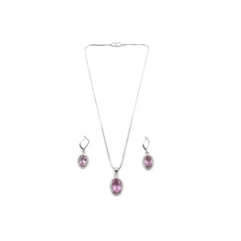 PID-66283-Women-s-Brass-Silver-Plated-Pendant-Set-Pink-2-1000x1000-1.webp Generic Women's Brass Silver Plated Pendant Set (Pink)