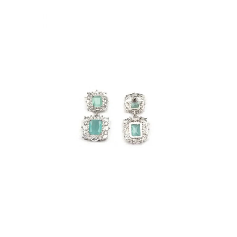 Generic Women's Brass Silver Plated Pendant Set (Mint)