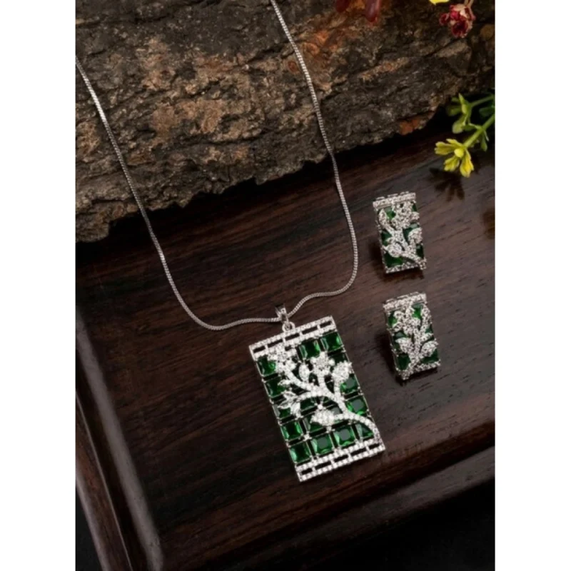 PID-66296-Women-s-Brass-Silver-Plated-Pendant-Set-Green-1-1000x1000-1.webp Generic Women's Brass Silver Plated Pendant Set (Green)