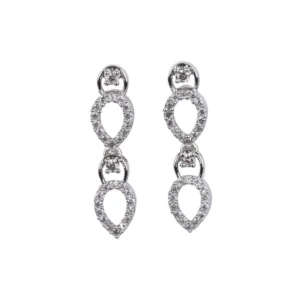Generic Women's Brass Silver Plated Necklace set (Silver)