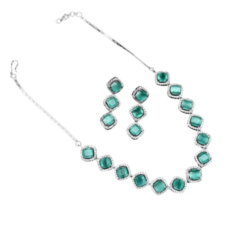 PID-66330-Women-s-Brass-Silver-Plated-Necklace-set-Turquoise-2-1000x1000-1.webp Generic Women's Brass Silver Plated Necklace set (Turquoise)