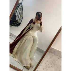 PID-66481-Women-s-Silk-Embroidered-3-4th-Sleeve-Round-Kurti-With-Palazzo-and-Dupatta-Set-Cream-2-1000x1000-1.webp Generic Women's Silk Embroidered 3/4th Sleeve V-Neck Kurti With Sharara Pant and Dupatta Set (Cream & Brown)