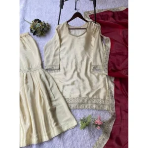 PID-66481-Women-s-Silk-Embroidered-3-4th-Sleeve-Round-Kurti-With-Palazzo-and-Dupatta-Set-Cream-4-1000x1000-1.webp Generic Women's Silk Embroidered 3/4th Sleeve V-Neck Kurti With Sharara Pant and Dupatta Set (Cream & Brown)