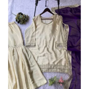 PID-66485-Women-s-Silk-Embroidered-3-4th-Sleeve-Round-Kurti-With-Palazzo-and-Dupatta-Set-Cream-4-1000x1000-1.webp Generic Women's Silk Embroidered 3/4th Sleeve V-Neck Kurti With Sharara Pant and Dupatta Set (Cream & Purple)