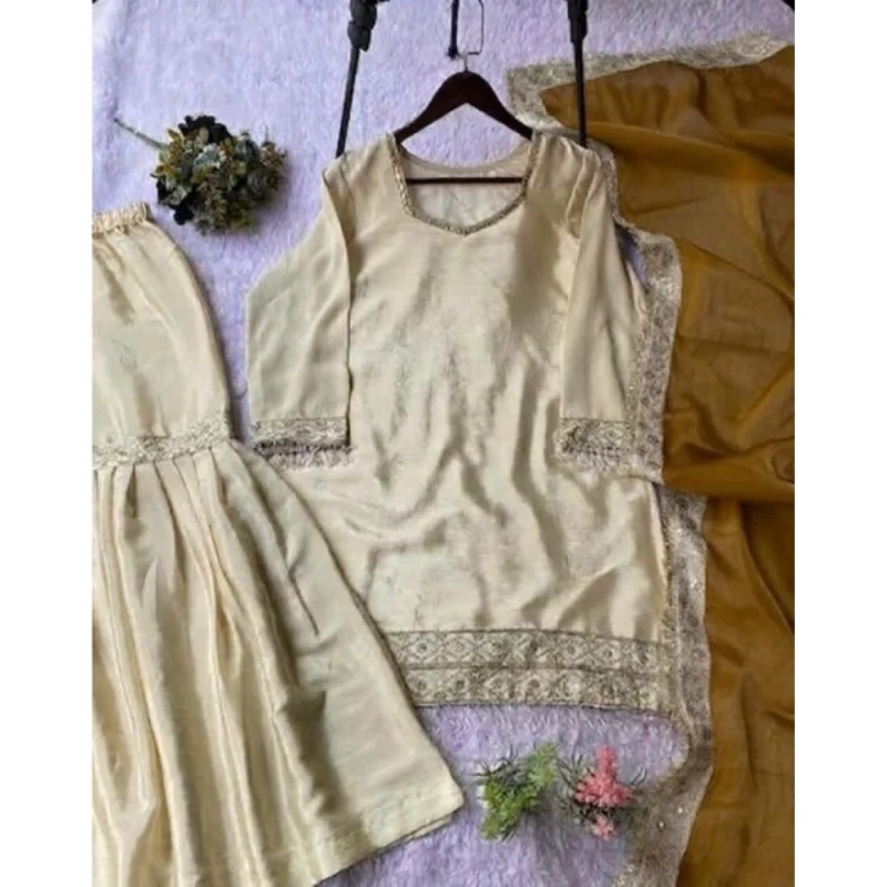 PID-66487-Women-s-Silk-Embroidered-3-4th-Sleeve-Round-Kurti-With-Palazzo-and-Dupatta-Set-Cream-4-1000x1000-1.webp Generic Women's Silk Embroidered 3/4th Sleeve V-Neck Kurti With Sharara Pant and Dupatta Set (Cream & Yellow)