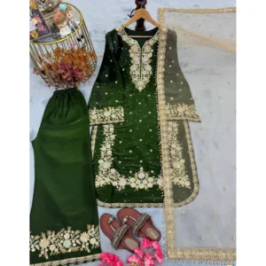 PID-66494-Women-s-Silk-Embroidered-3-4th-Sleeve-Round-Kurti-With-Palazzo-and-Dupatta-Set-Dark-Gree-1000x1000-5.webp Generic Women's Silk Embroidered 3/4th Sleeve Round Kurti With Palazzo Pant and Dupatta Set (Dark Green)