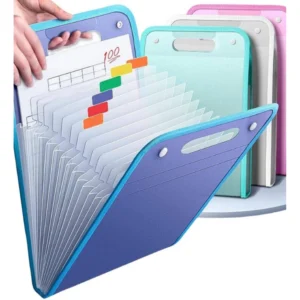 Generic Pack of 2 13 Layer A4 Paper File Folder (Multicolor)