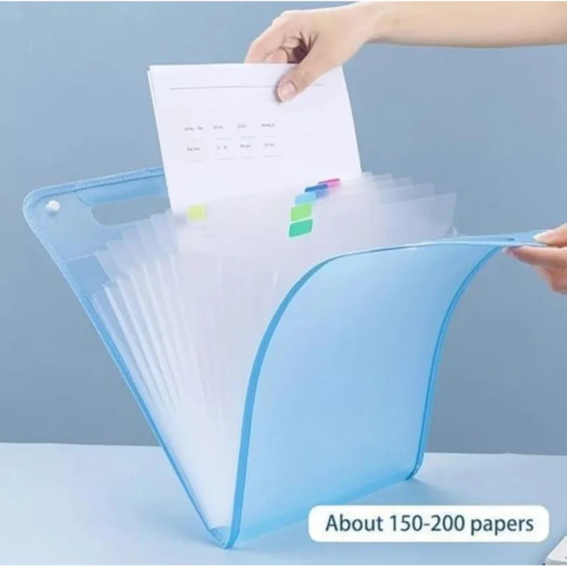 Generic Pack of 2 13 Layer A4 Paper File Folder (Multicolor)
