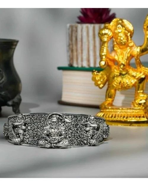 PID-66811-Hanumanji-Kada-Silver-1-1000x1000-1.webp Generic Pack of 2 Hanumanji Kada (Silver)