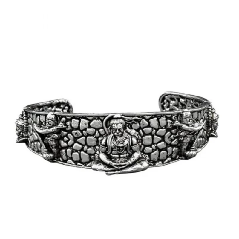 PID-66811-Hanumanji-Kada-Silver-2-1000x1000-1.webp Generic Pack of 2 Hanumanji Kada (Silver)