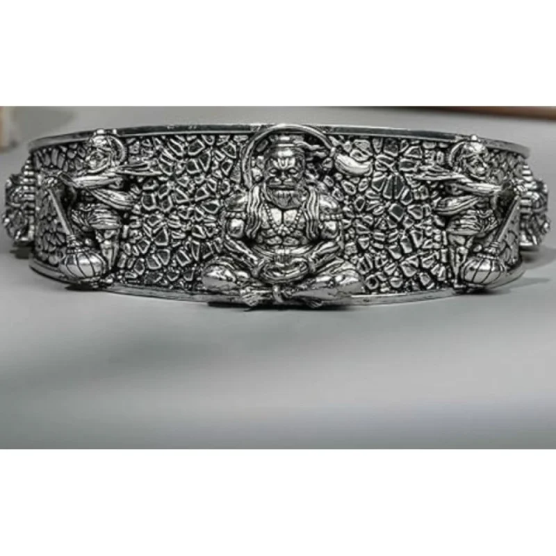 PID-66811-Hanumanji-Kada-Silver-5-1000x1000-1.webp Generic Pack of 2 Hanumanji Kada (Silver)