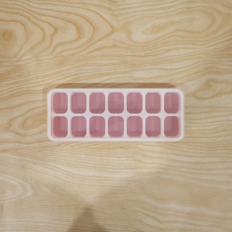 PinkIceCubeTrays-live.jpg Plastic Ice Cube Tray � Durable with Lid for Easy Freezing