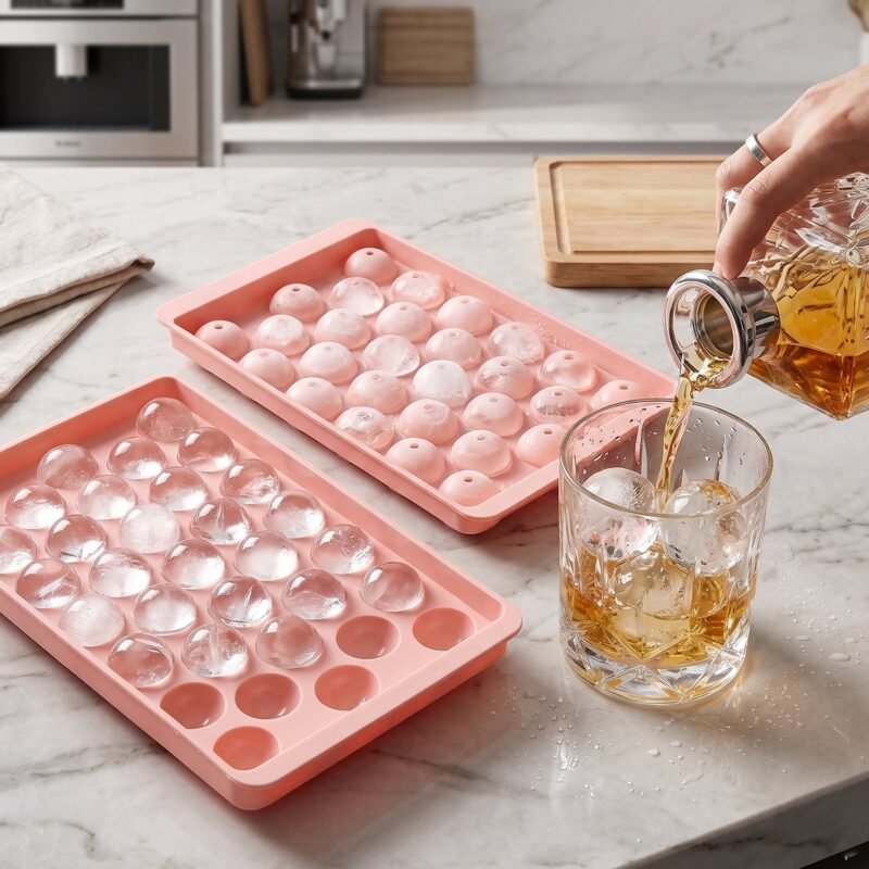 PinkIcePlasticTray01-02.jpg Lollipop Candy Maker � Easy Home Use for Fun Kitchen Treats