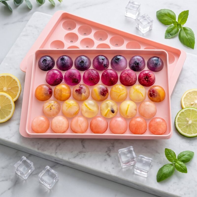 PinkIcePlasticTray01-03.jpg Lollipop Candy Maker � Easy Home Use for Fun Kitchen Treats