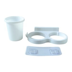 Wall Mounted Toothbrush Holder Set � Space-Saving Bathroom Organizer