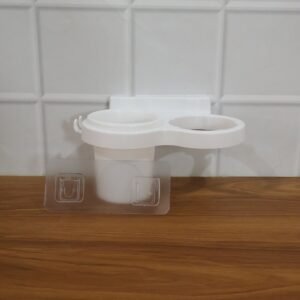 Wall Mounted Toothbrush Holder Set � Space-Saving Bathroom Organizer