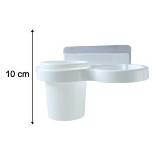 Wall Mounted Toothbrush Holder Set � Space-Saving Bathroom Organizer
