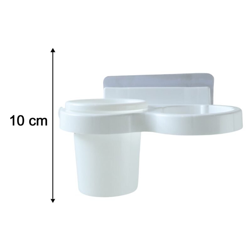 Wall Mounted Toothbrush Holder Set � Space-Saving Bathroom Organizer