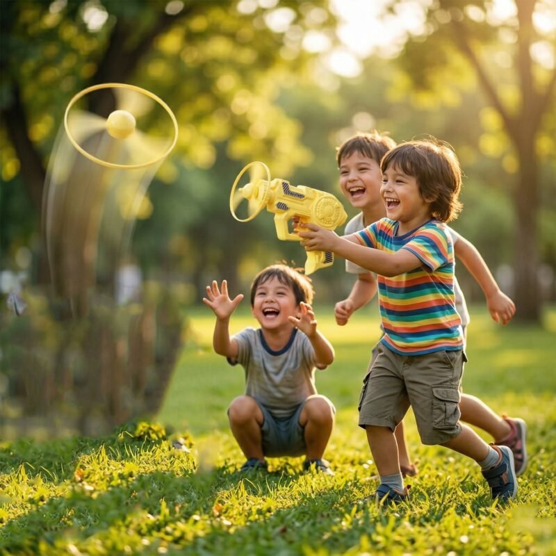 Flying Disc Launcher Toy Set – Exciting Outdoor Play for Kids