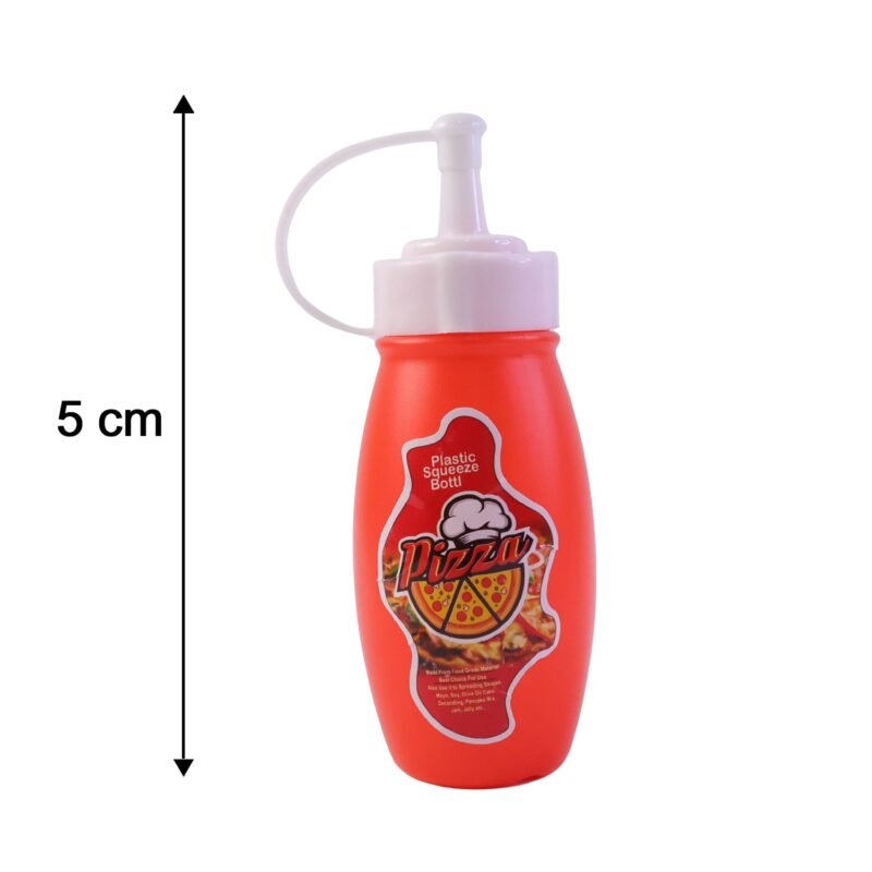 PlasticSauceBottle-size.jpg Small Plastic Squeeze Sauce Bottle � Easy dispensing for condiments