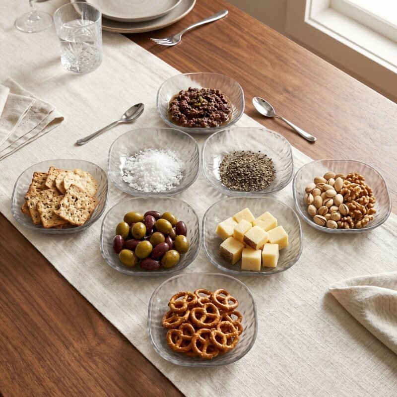 9 in 1 Snack Serving Plates � Multipurpose Organizer for Parties