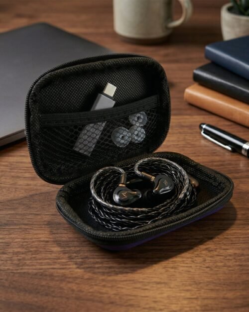 PortableEarbudsCase02.jpg Portable Earphone Case – Compact Travel Organizer for Gadgets