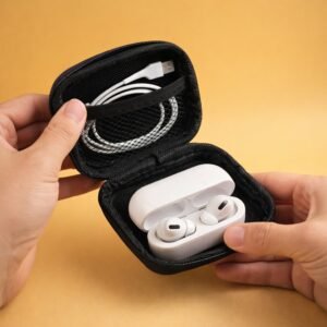 PortableEarbudsCase07.jpg Portable Earphone Case – Compact Travel Organizer for Gadgets