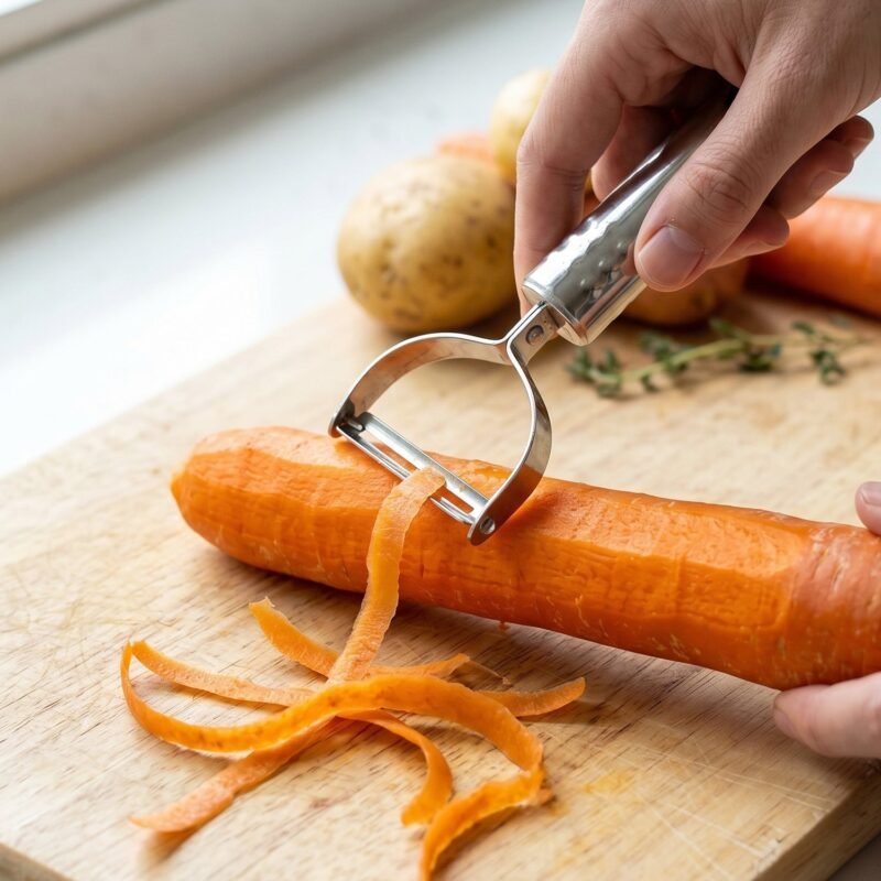 Stainless Steel Vegetable Peeler � Effortless Food Prep Tool