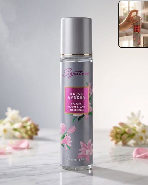 Rajnigandha Floral Room & Car Freshener � Long-lasting & Eco-friendly