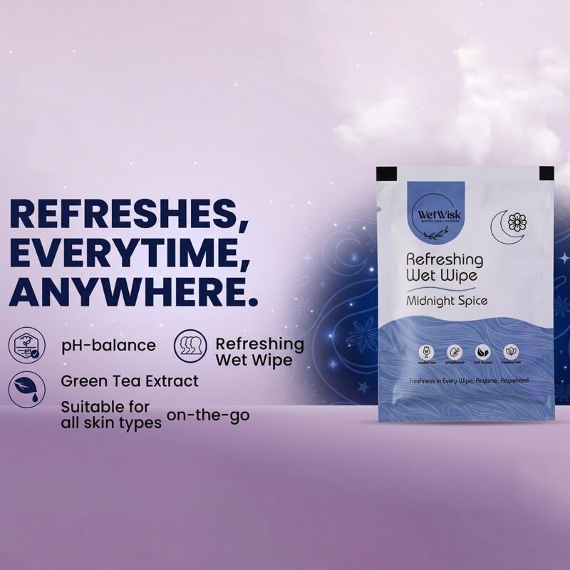 RefreshingWetWipe02-02.jpg Wet Wipes � Gentle Cleansing for Face, Body & Hands (1 Pc)