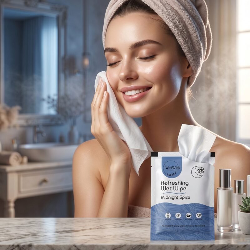 RefreshingWetWipe02-06.jpg Wet Wipes � Gentle Cleansing for Face, Body & Hands (1 Pc)