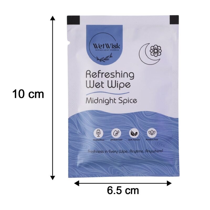 RefreshingWetWipe02-size.jpg Wet Wipes � Gentle Cleansing for Face, Body & Hands (1 Pc)