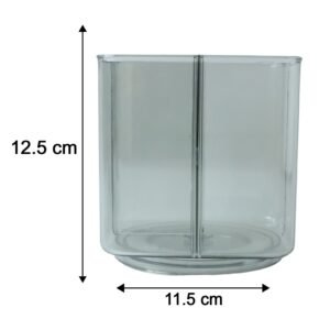 Desk Organizer � 360� Rotating Acrylic Pen Stand for Workspace