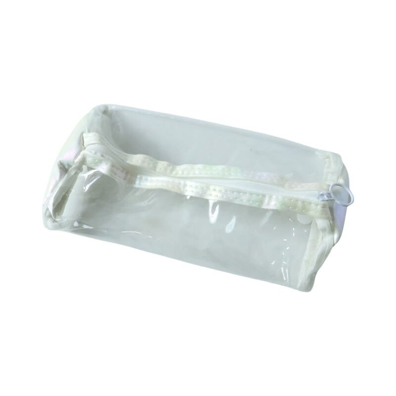 RoundTransparentPouch-04.jpg Transparent PVC Pencil Case � Stylish & Durable Stationery Organizer