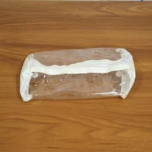 RoundTransparentPouch-live.jpg Transparent PVC Pencil Case � Stylish & Durable Stationery Organizer