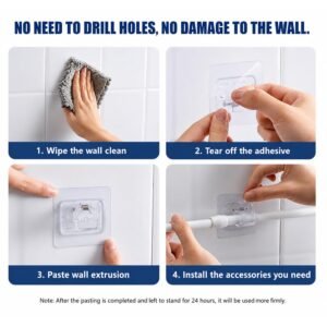 Self-Adhesive Wall Hook � Heavy Duty & Easy to Install