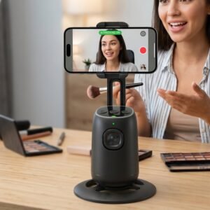 Selfie-Gimbal-2.jpg AI Face Tracking Mobile Holder � Hands-Free 360� Video Streaming